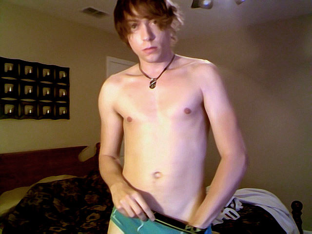 Trace - Trace Plays With Himself Through his Underwear